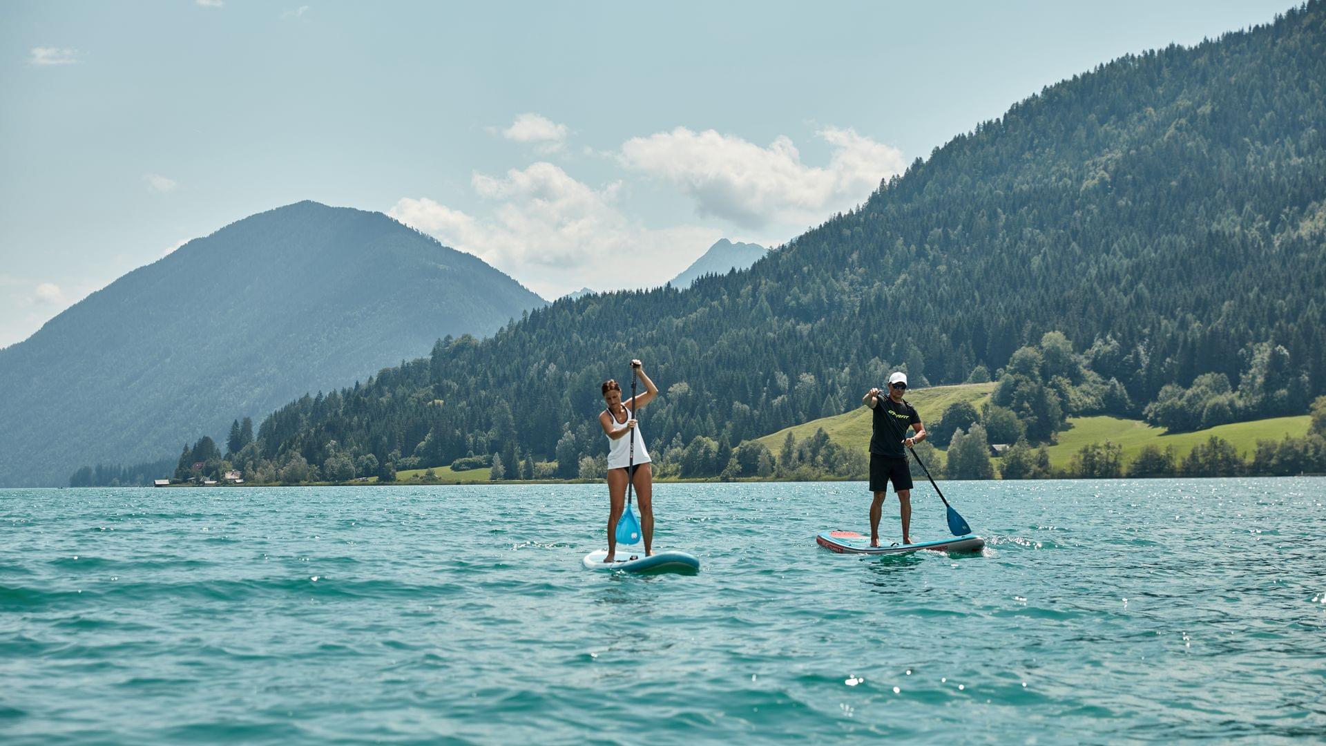 Stand Up Paddeln am Weissensee