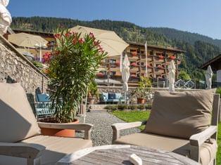 Bequeme Sitzmöglichkeiten im Wirtmoser