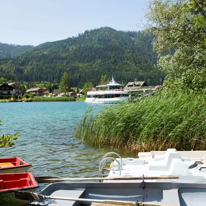 Ausflug mit dem Boot am Weissensee