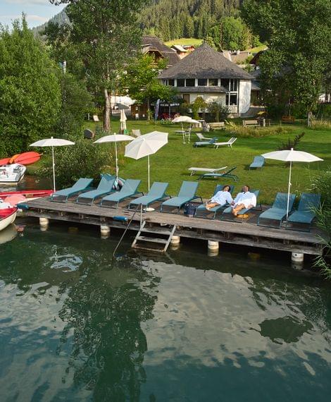3000 m² Seegarten direkt am Weissensee