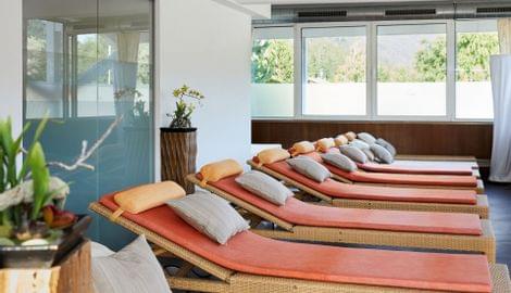 Ruhebereich in der Wellnessoase