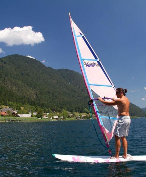 Surfen am Weissensee