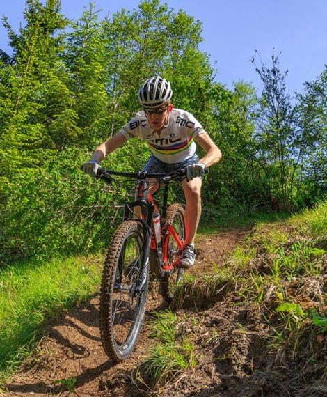 Mountainbiken am Weissensee
