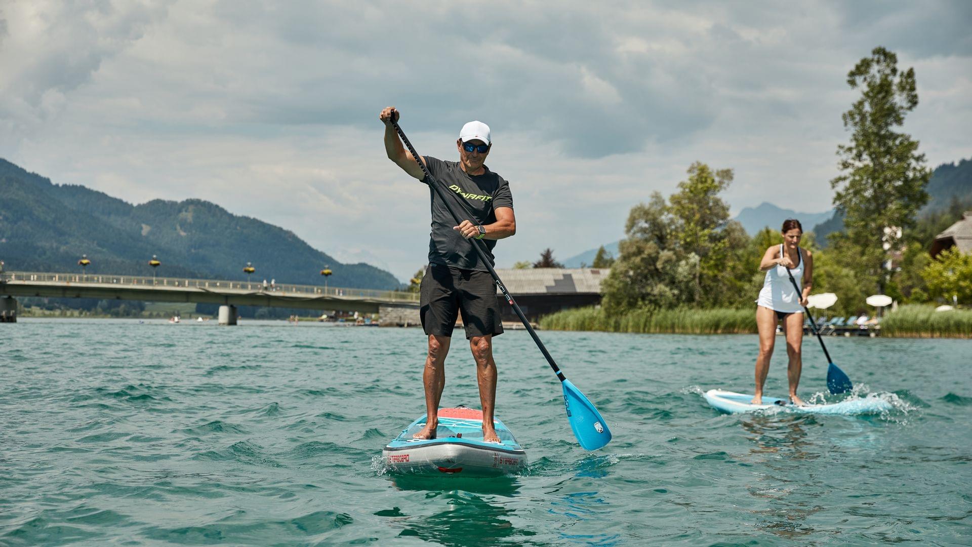 Viele Wassersportmöglichkeiten am Weissensee