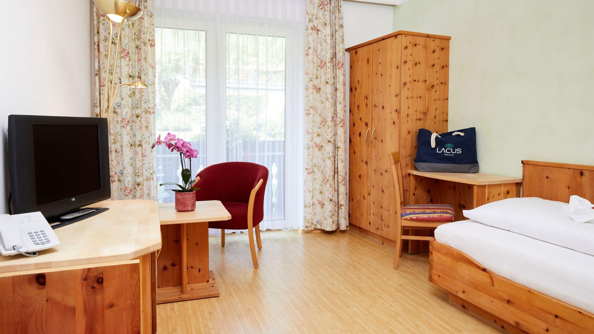 Einzelzimmer im Hotel Lacus am Weissensee