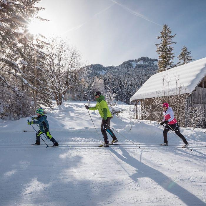 Langlaufloipen am Weissensee