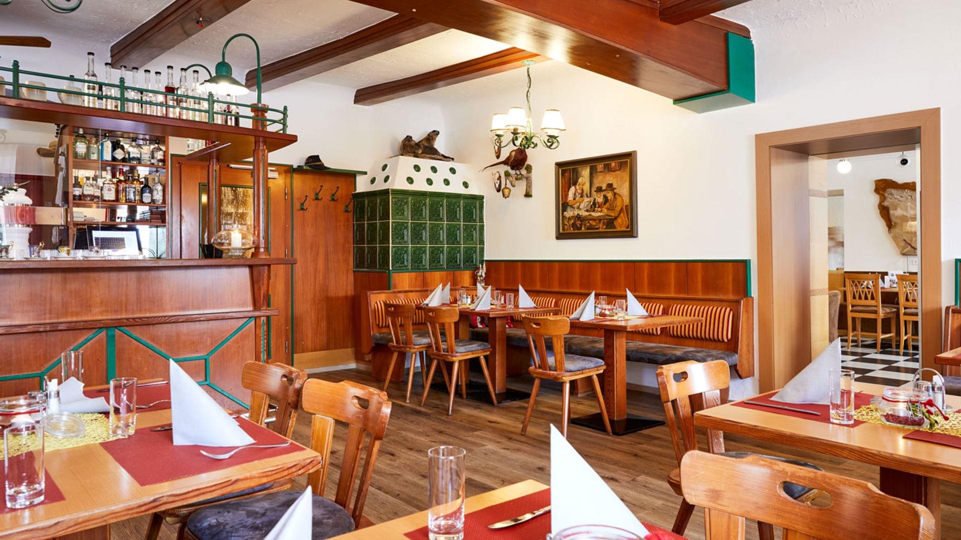 Gaststube im Wirtmoser am Weissensee