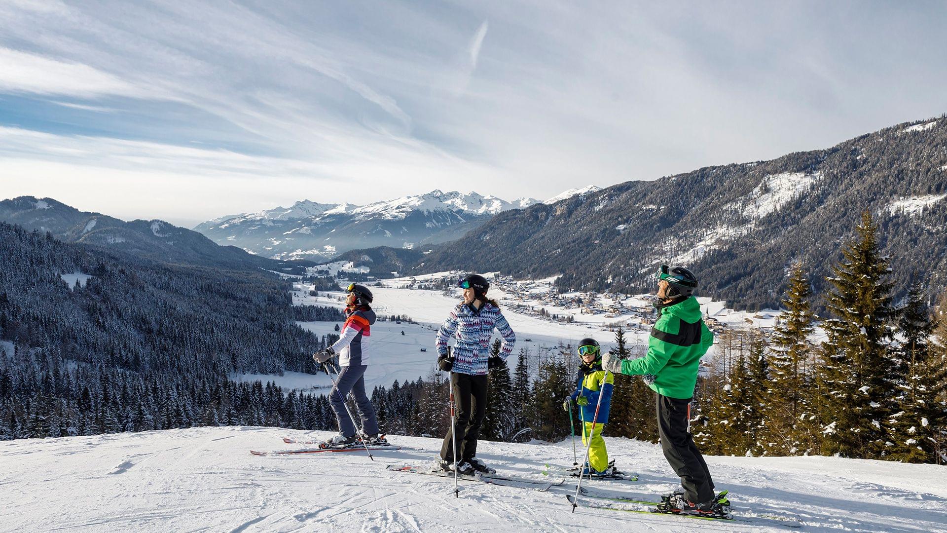 Skifahren in Weissensee